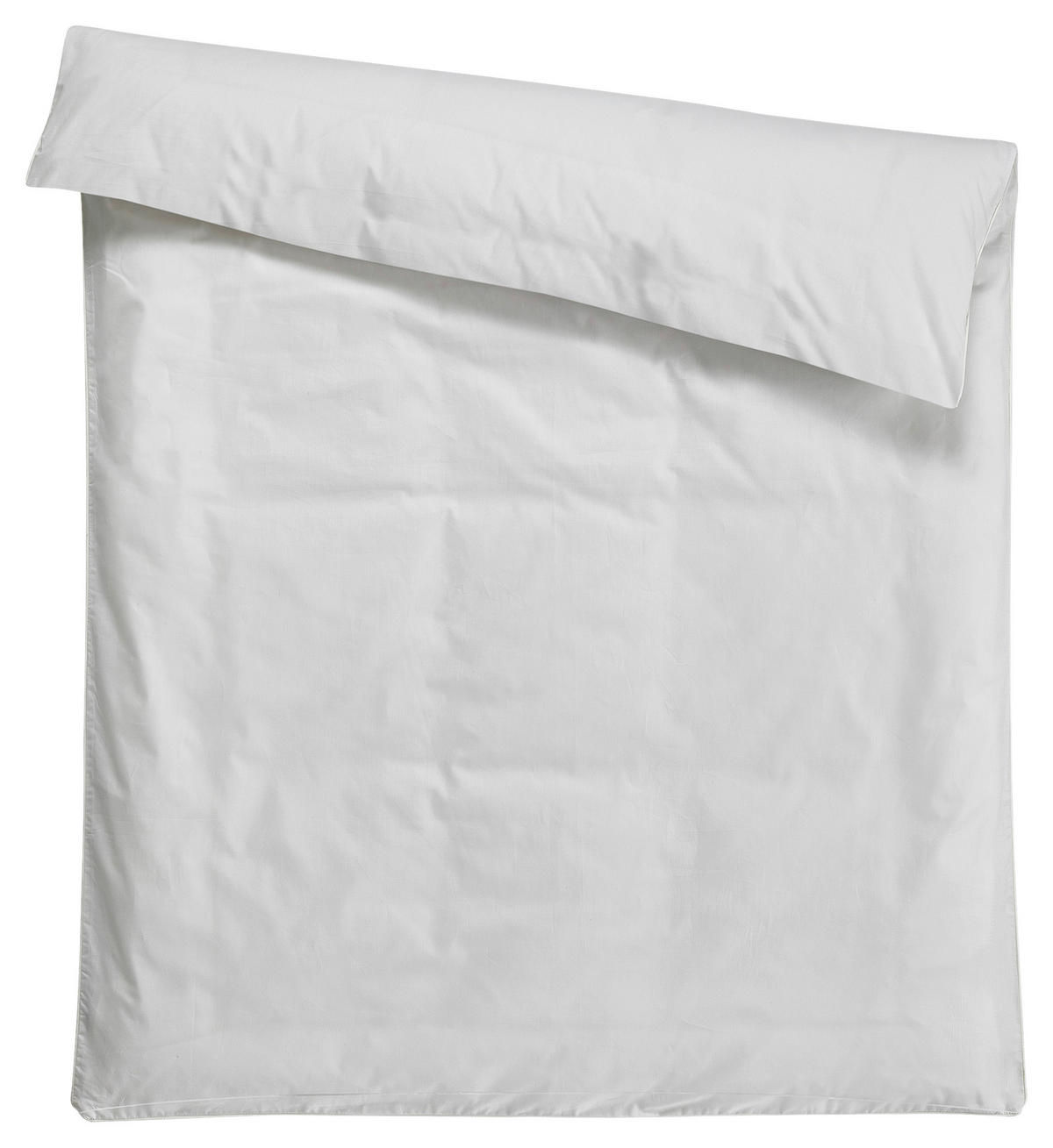 DUVETBEZUG Uno Satin 160/210 cm  - Weiss, Basics, Textil (160/210cm) - Dieter Knoll