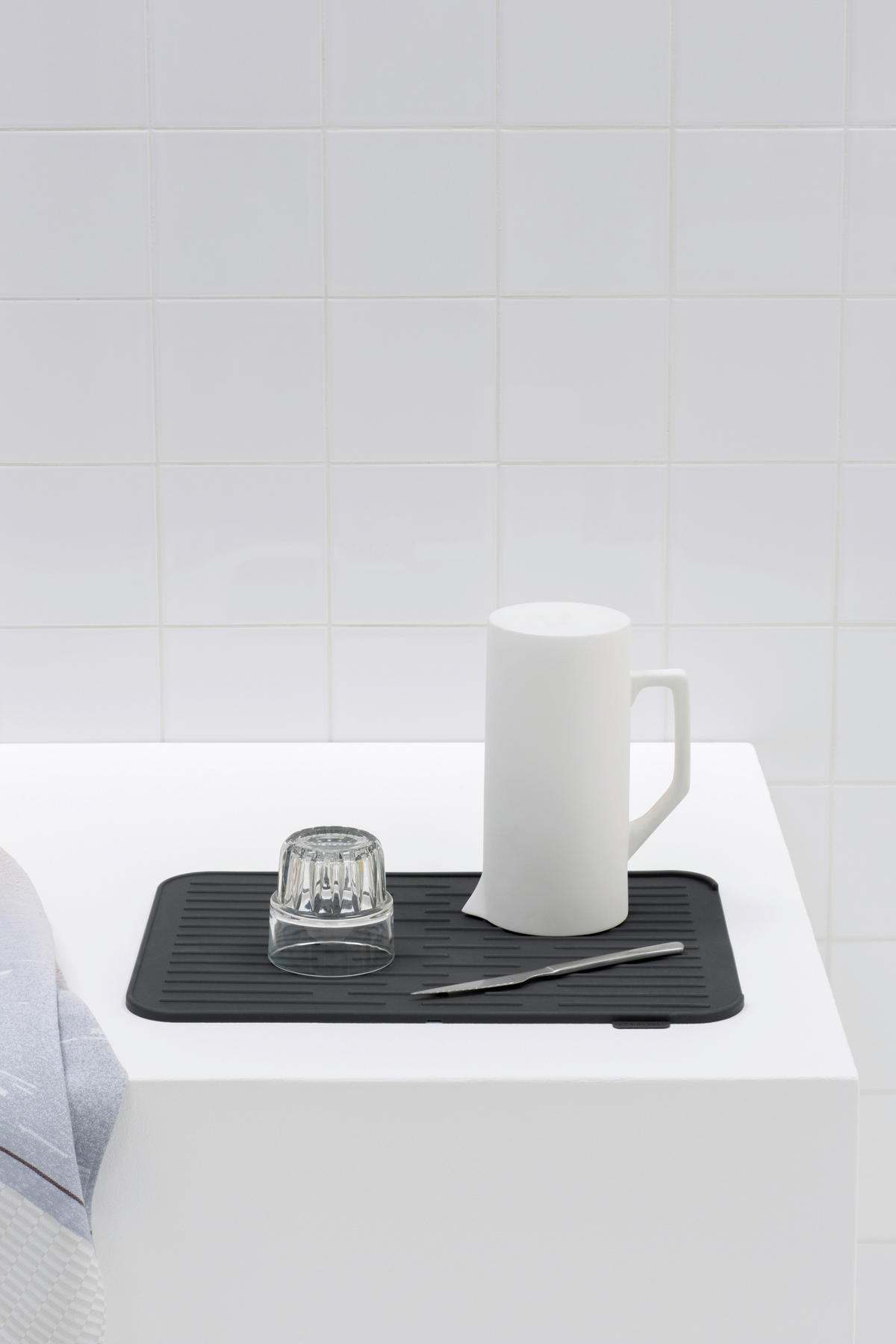 ABTROPFMATTE   - Dunkelgrau, Design, Kunststoff (32,5/43,8/0,9cm) - Brabantia