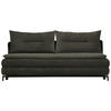SCHLAFSOFA in Webstoff Olivgrün  - Schwarz/Olivgrün, MODERN, Textil/Metall (208/73/92/102cm) - Novel