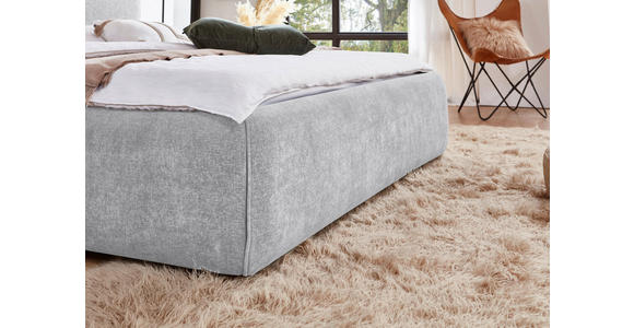POLSTERBETT 240/200 cm,  in Hellgrau,  - Hellgrau, Design, Textil (240/200cm) - Xora