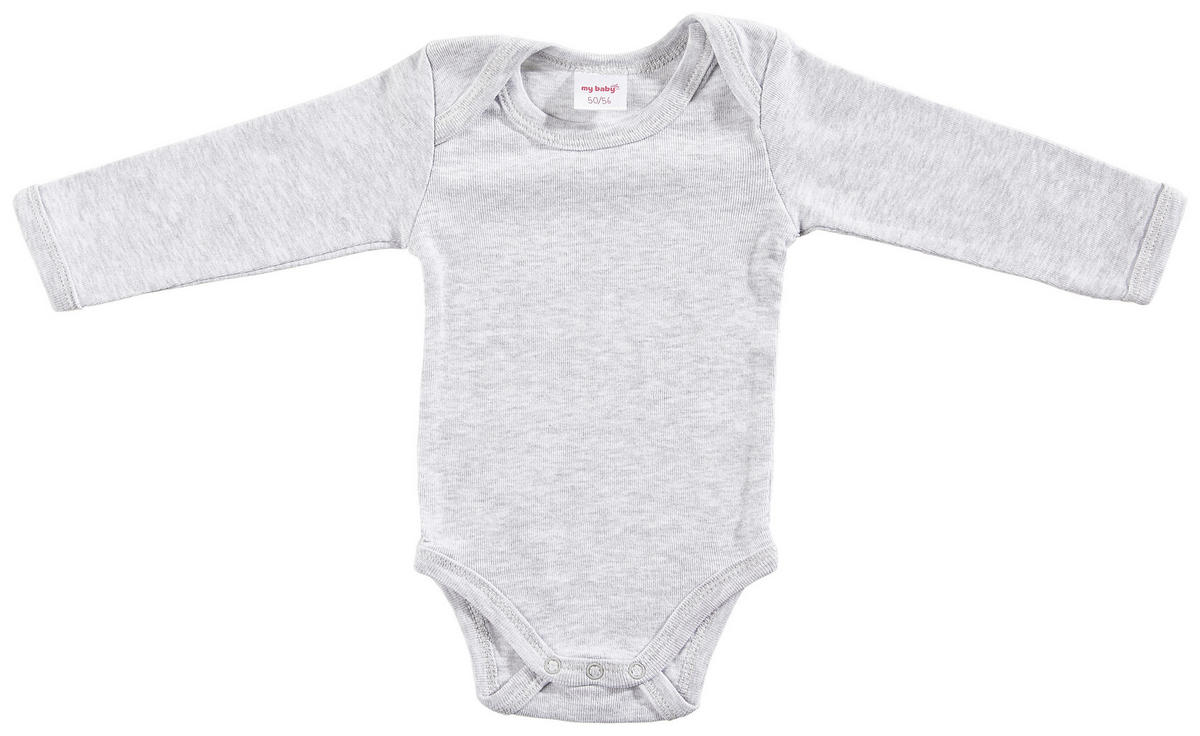 BABYBODY-SET  - Anthrazit/Weiß, Basics, Textil (86/92null) - My Baby Lou