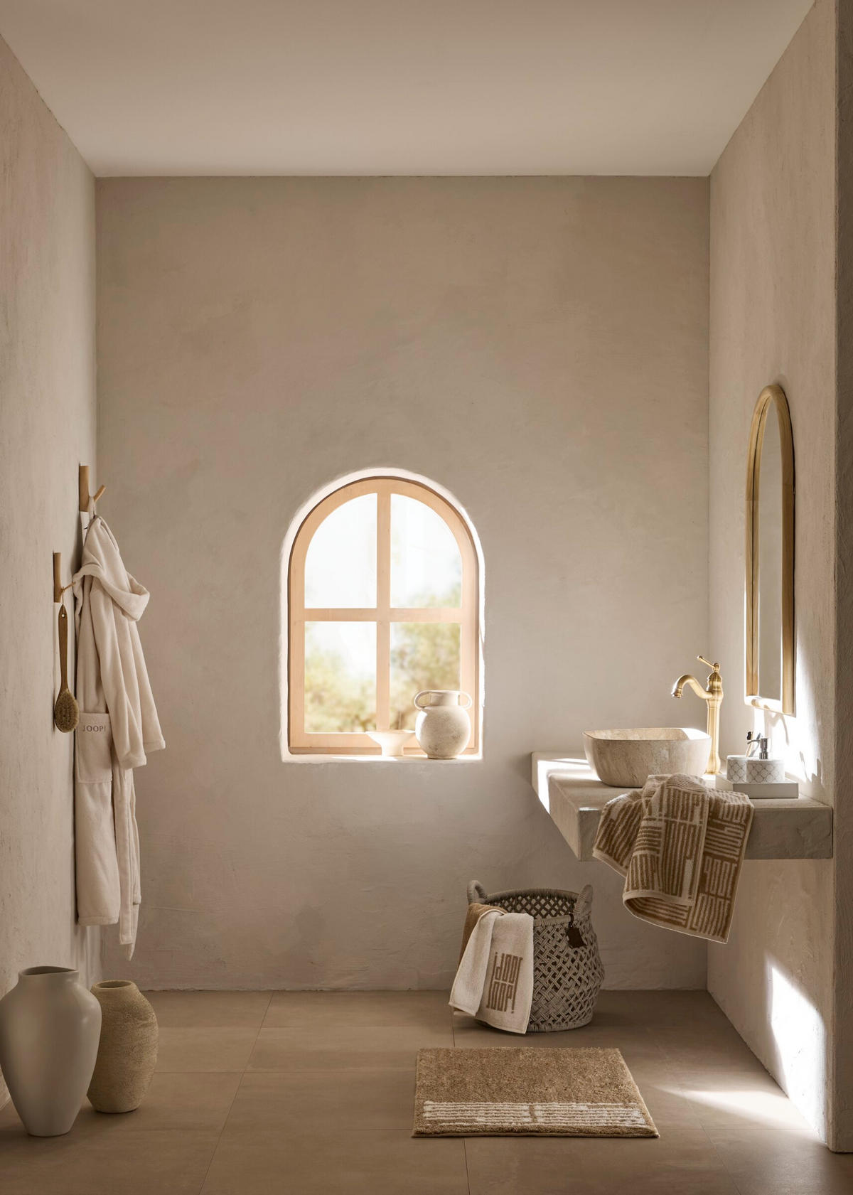 BADTEPPICH Bars Creme 60/90 cm  - Creme, Basics, Naturmaterialien/Textil (60/90cm) - Joop!