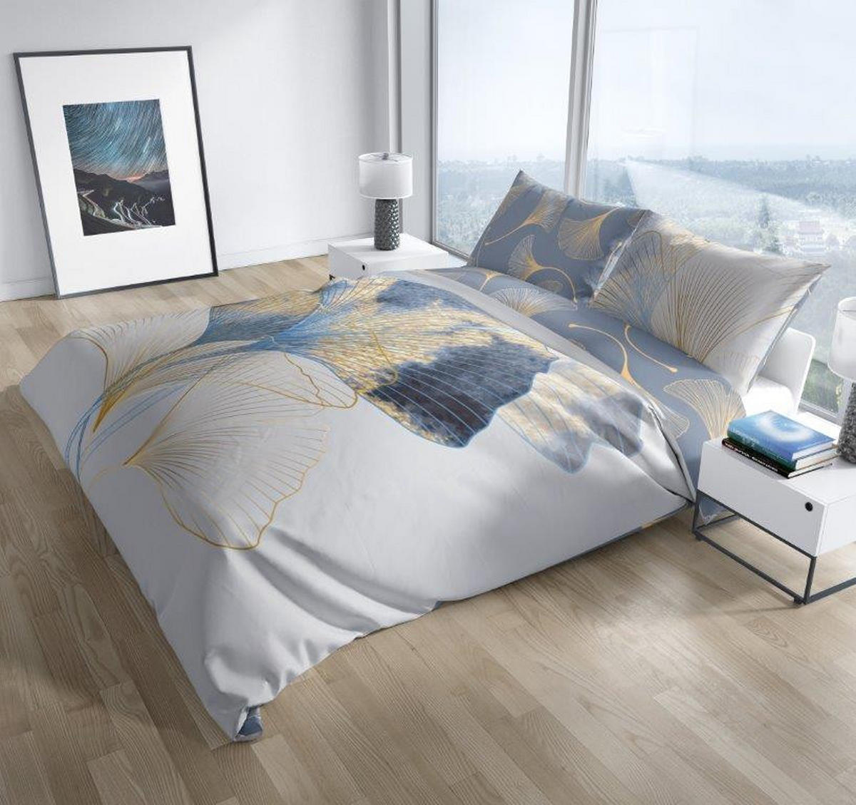 POSTELJINA SA DVA LICA 200/200 cm saten siva  - siva, Osnovno, tekstil (200/200cm) - Esposa