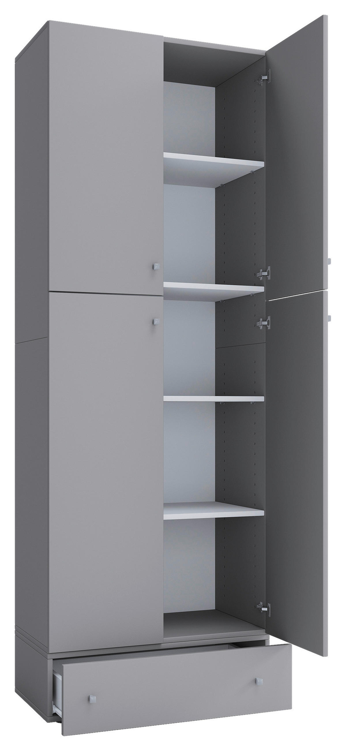 AKTENSCHRANK 70/200/39 cm  - Grau, MODERN, Holzwerkstoff (70/200/39cm) - MID.YOU
