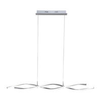 LED-HÄNGELEUCHTE 110/8/140 cm   - Nickelfarben, Design, Metall (110/8/140cm) - Paul Neuhaus