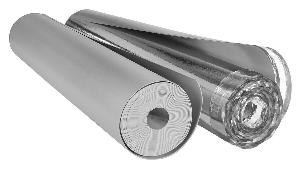 DÄMMUNDERLÄGG  per  m² - aluminiumfärg, Basics, plast (93/1613/0,16cm) - Viscoh