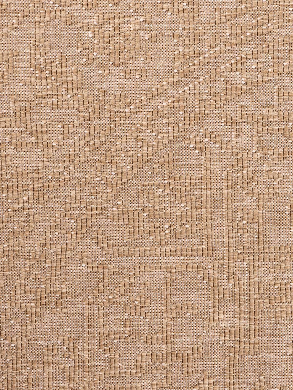 OUTDOORTEPPICH 160 cm Duet Weiß, Sandfarben  - Sandfarben/Weiß, Design, Kunststoff (160cm)