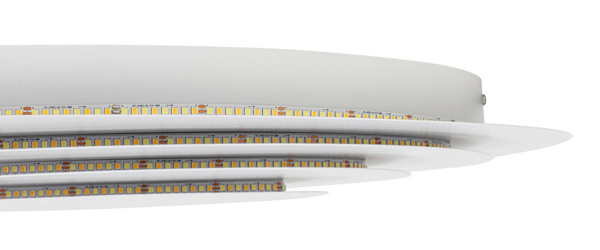 DECKENLEUCHTE    60/43/9 cm  - Weiß, Design, Kunststoff/Metall (60/43/9cm) - Collet's Monde