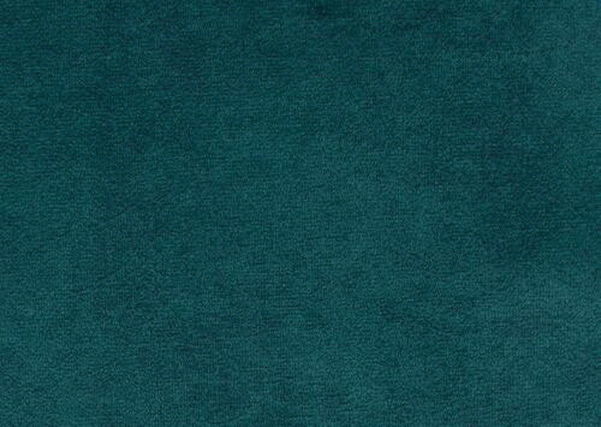 ECKSOFA Petrol Velours  - Petrol/Schwarz, Design, Holz/Textil (170/238cm) - Carryhome