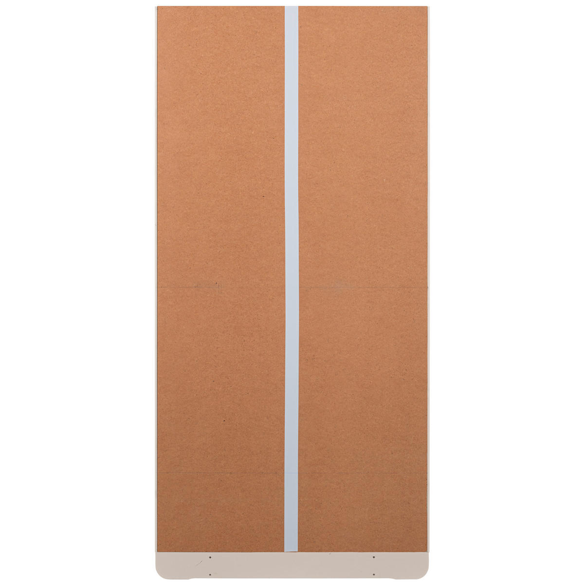 GARDEROBENSCHRANK Basu  in 101/210/46 cm  - Grauweiß, Design, Holz (101/210/46cm) - Livetastic