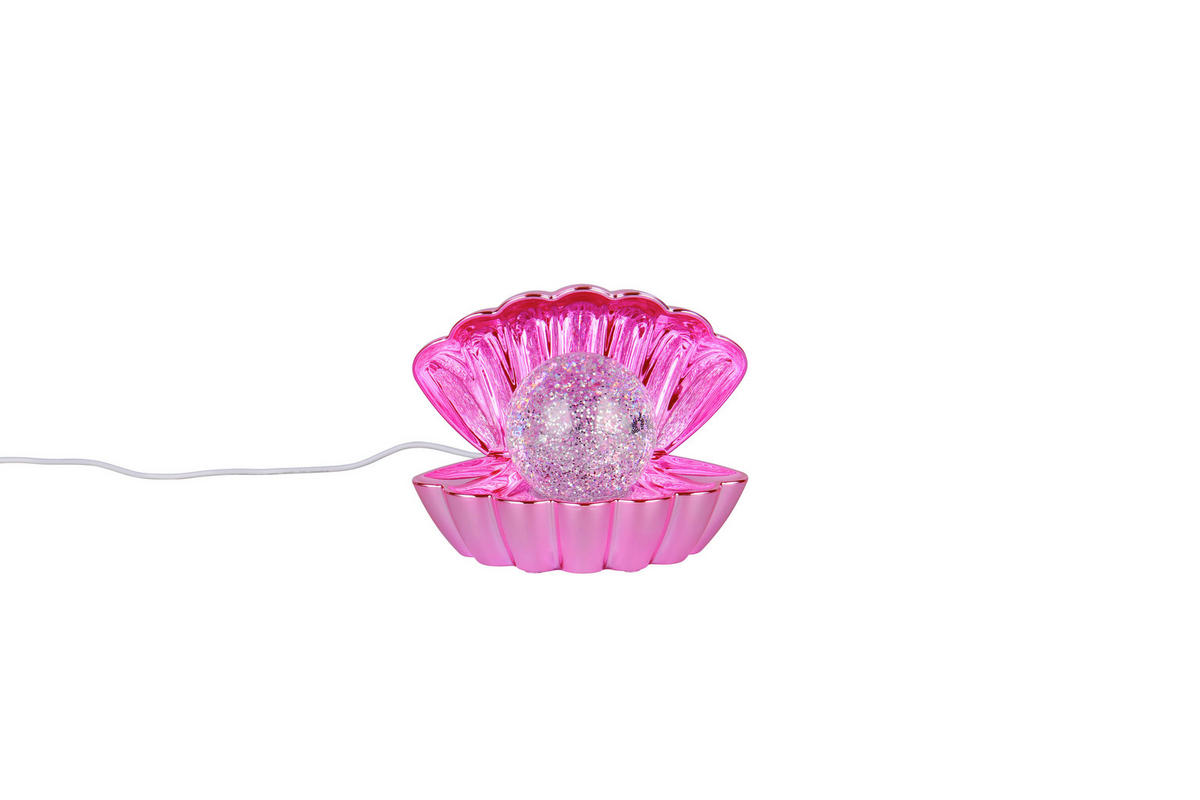 LED-TISCHLEUCHTE Shelly 17.5/12,5/14,5 cm   - Pink/Transparent, Trend, Kunststoff (17.5/12,5/14,5cm)