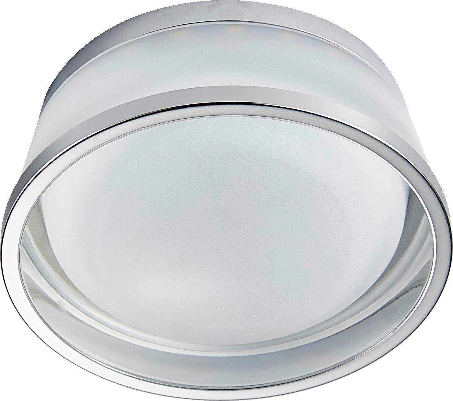 SPOTLÁMPA - krómszínű/átlátszó, Basics, műanyag/fém (9/9/6cm)