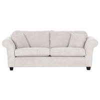 3-SITZER-SOFA in Cord Naturfarben  - Dunkelbraun/Naturfarben, Konventionell, Holz/Textil (215/70/90cm) - home24