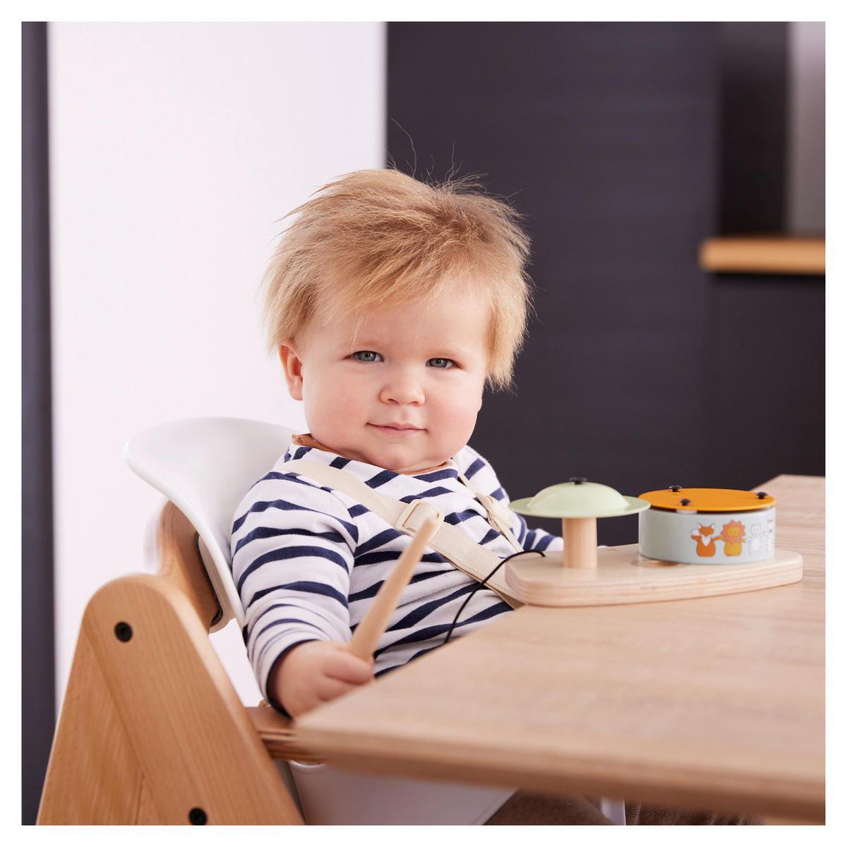 HOCHSTUHLSITZ Highchair Baby Seat  - Weiß, Basics, Kunststoff (32,5/32/34,5cm) - Hauck