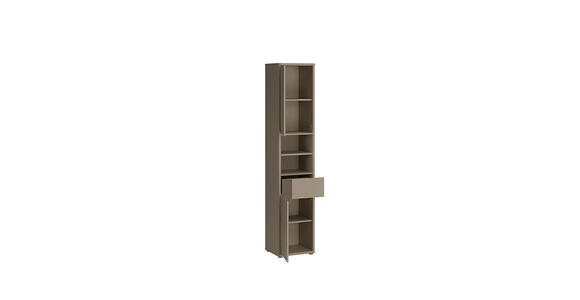 HOCHSCHRANK 39,8/191,9/34,9 cm  - Taupe/Grau, MODERN, Holzwerkstoff/Kunststoff (39,8/191,9/34,9cm) - Xora