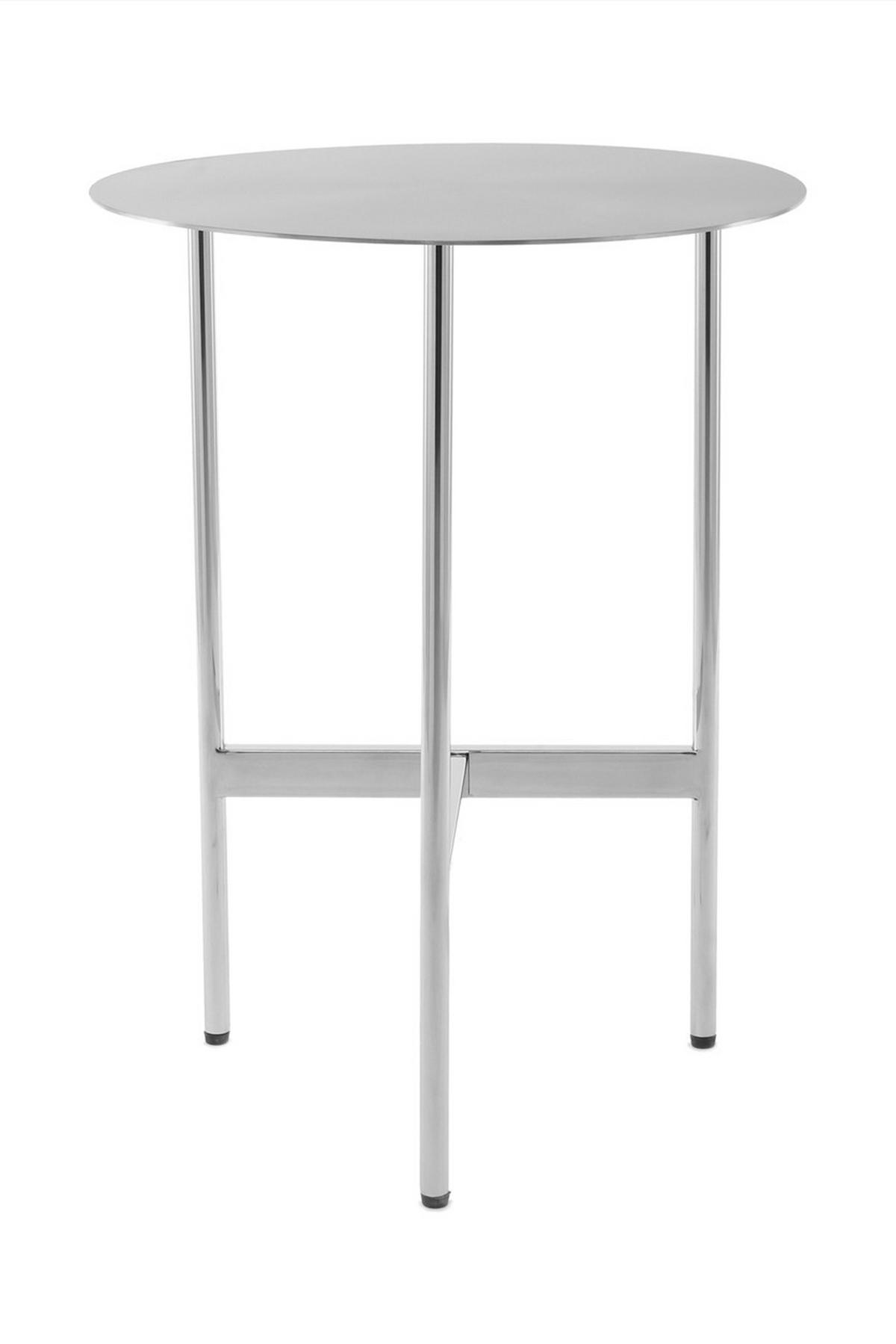 BEISTELLTISCH Silberfarben  - Silberfarben, Design, Metall (40/54/40cm) - Kayoom