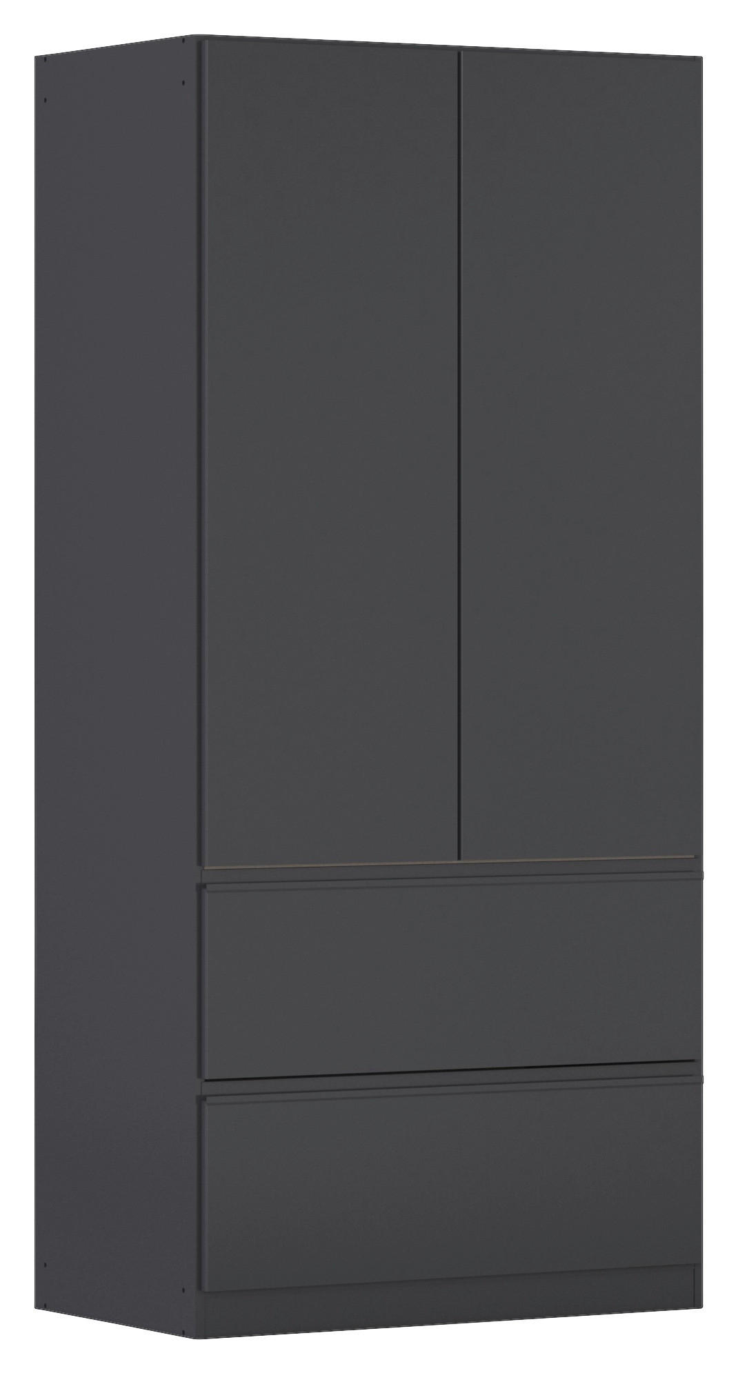 DREHTÜRENSCHRANK in Grau  - Grau, Modern, Holzwerkstoff (91/197/54cm) - Rauch Möbel