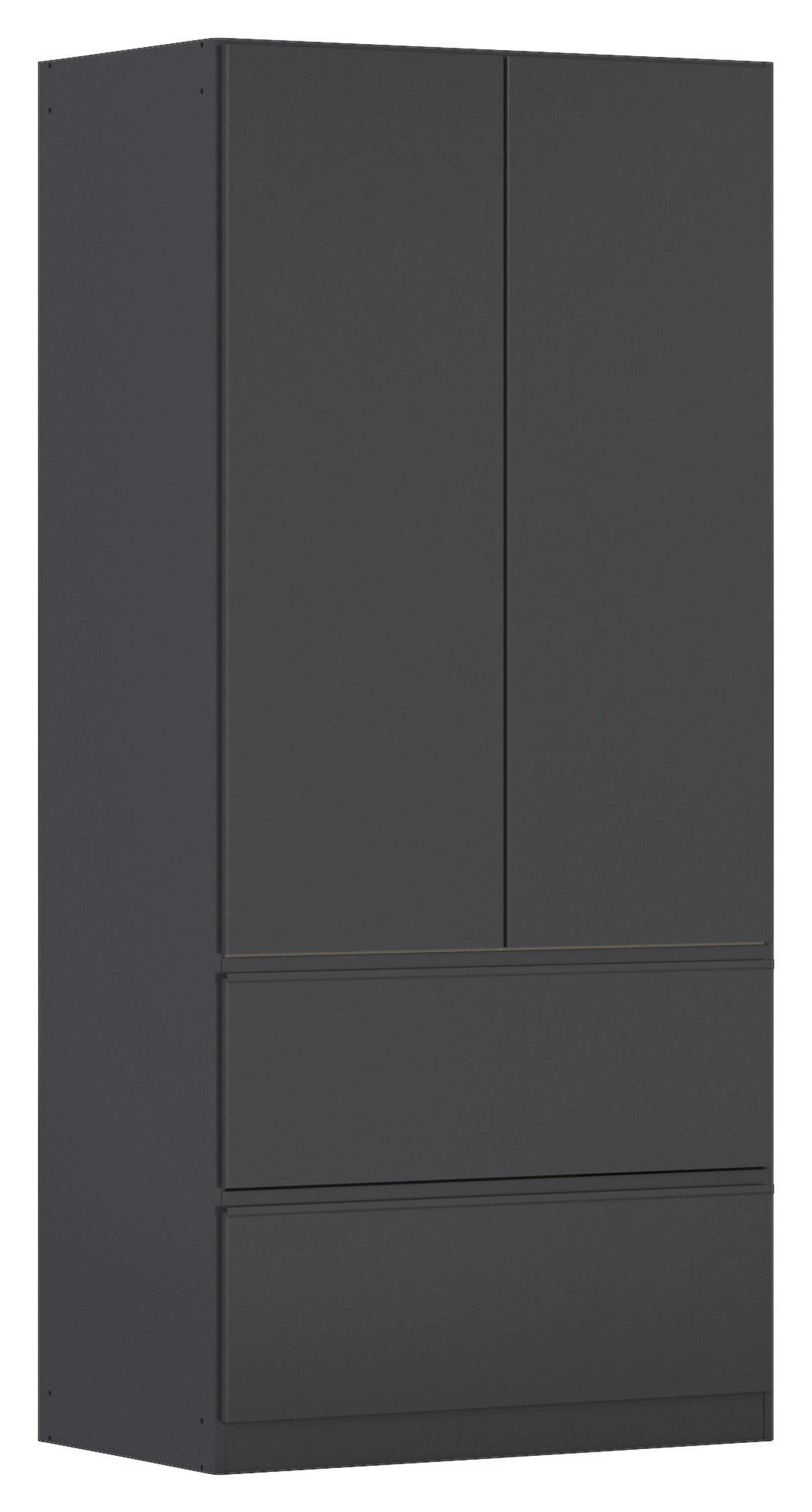 DREHTÜRENSCHRANK 91/197/54 cm 2-türig Grau  - Grau, MODERN, Holzwerkstoff (91/197/54cm) - Rauch Möbel