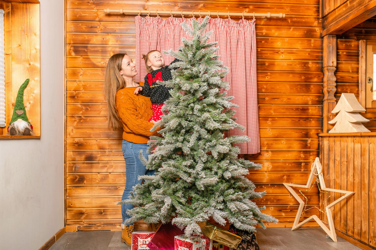 WEIHNACHTSBAUM 180 cm  - Grün, Basics, Kunststoff/Metall (180cm)
