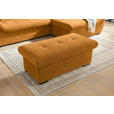 HOCKERBANK 108/42/54 cm Flachgewebe Senfgelb Kunststoff  - Senfgelb/Schwarz, Design, Kunststoff/Textil (108/42/54cm) - Xora