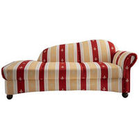 OTTOMANE in Mikrofaser Rot  - Wengefarben/Rot, Konventionell, Holz/Textil (190/84/86cm) - Livetastic