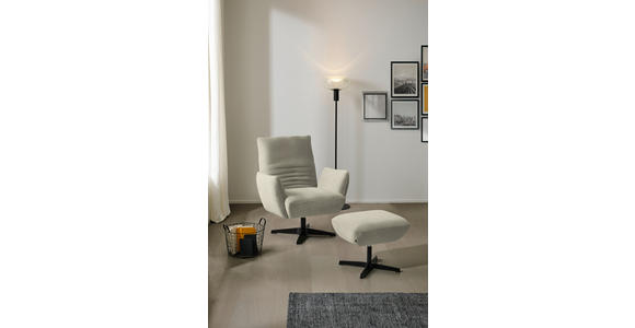 SESSEL in Chenille Beige  - Beige/Schwarz, Design, Textil/Metall (60/94/86cm) - Dieter Knoll