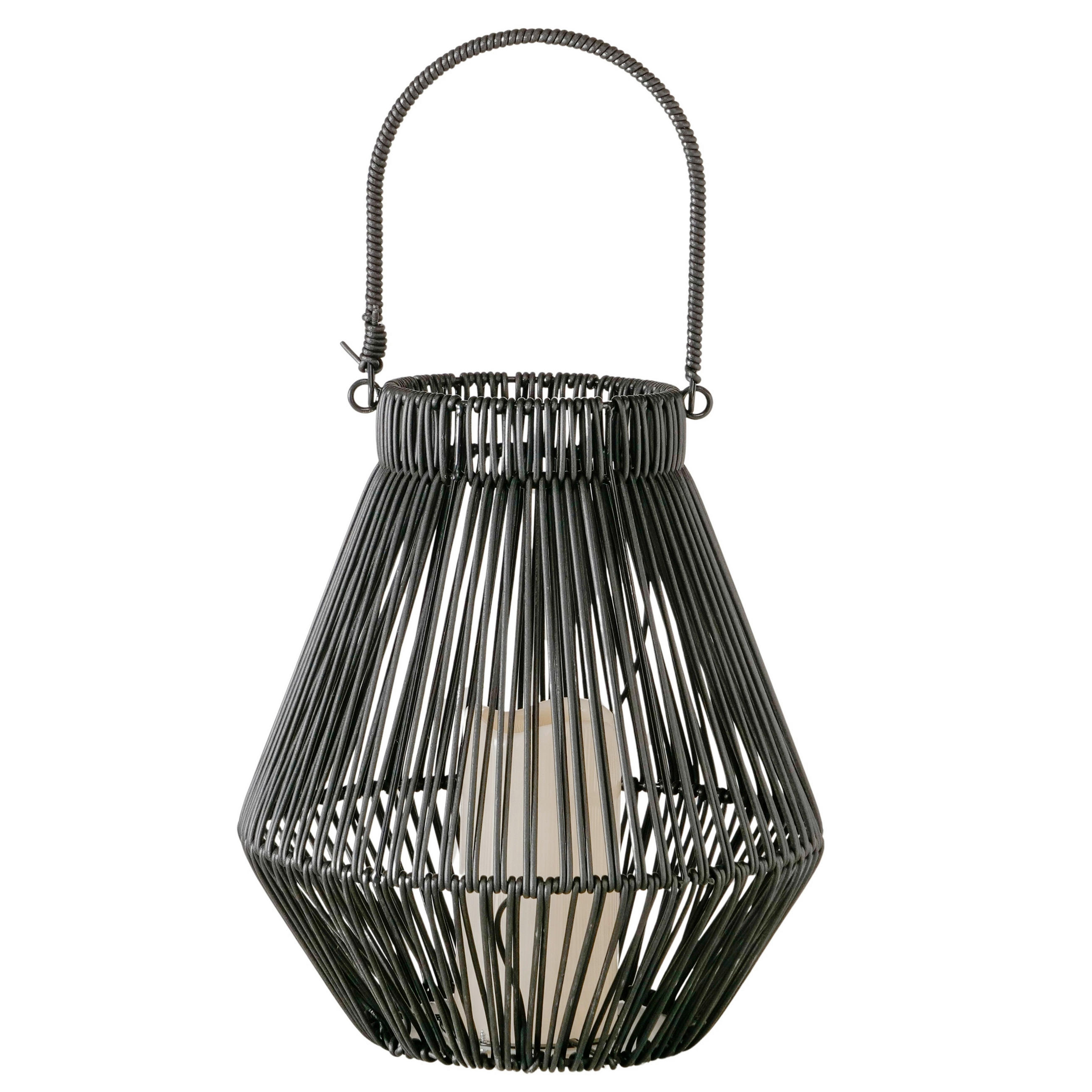 LED-WINDLICHT - Schwarz, Basics, Kunststoff/Metall (28/28/30cm)