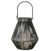 LED-WINDLICHT - Schwarz, Basics, Kunststoff/Metall (28/28/30cm)