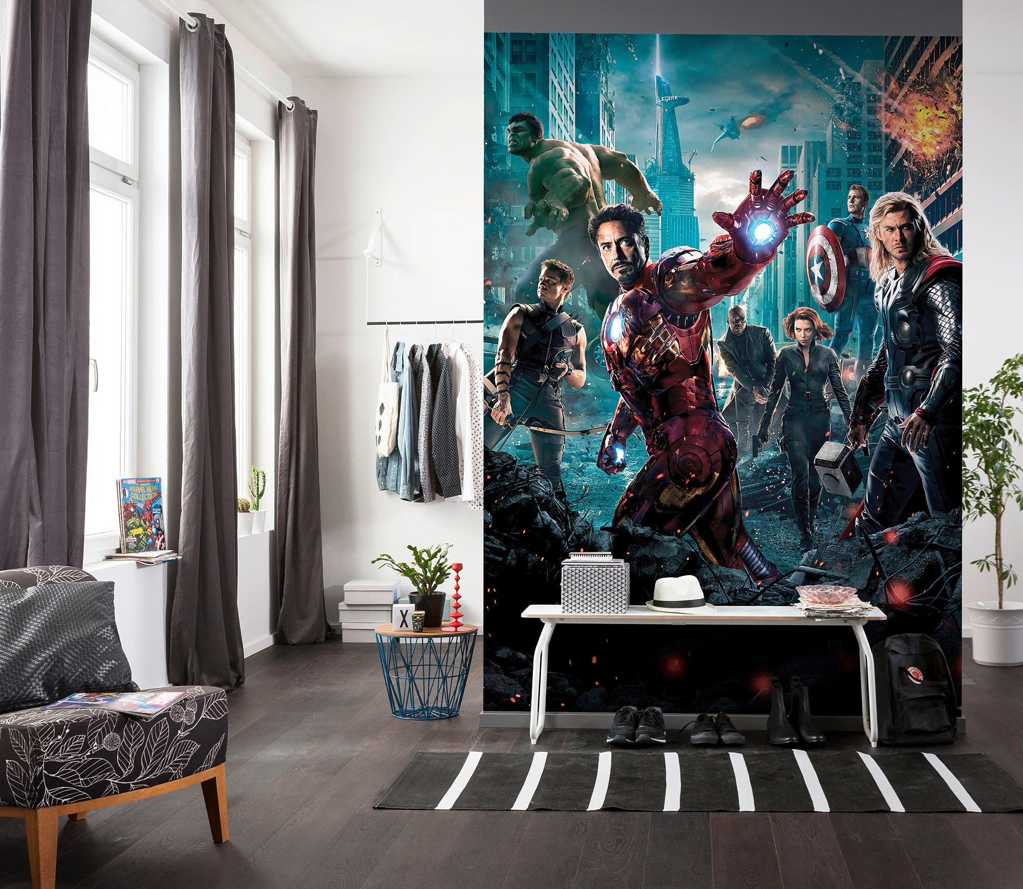 FOTOTAPETE Marvel - Multicolor, Basics (184/254cm) - Xora