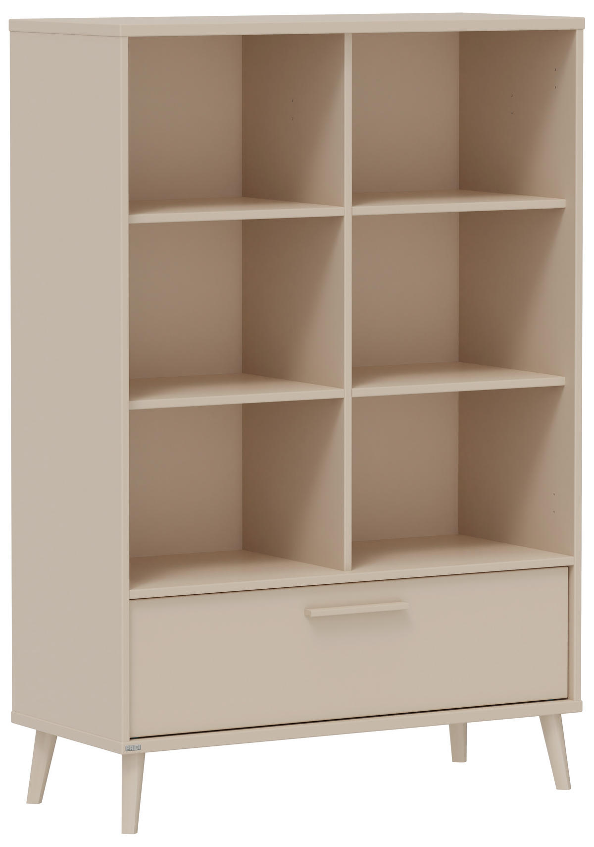 STOJEČ REGAL bež  - bež, Basics, umetna masa/leseni material (95/139cm) - Paidi