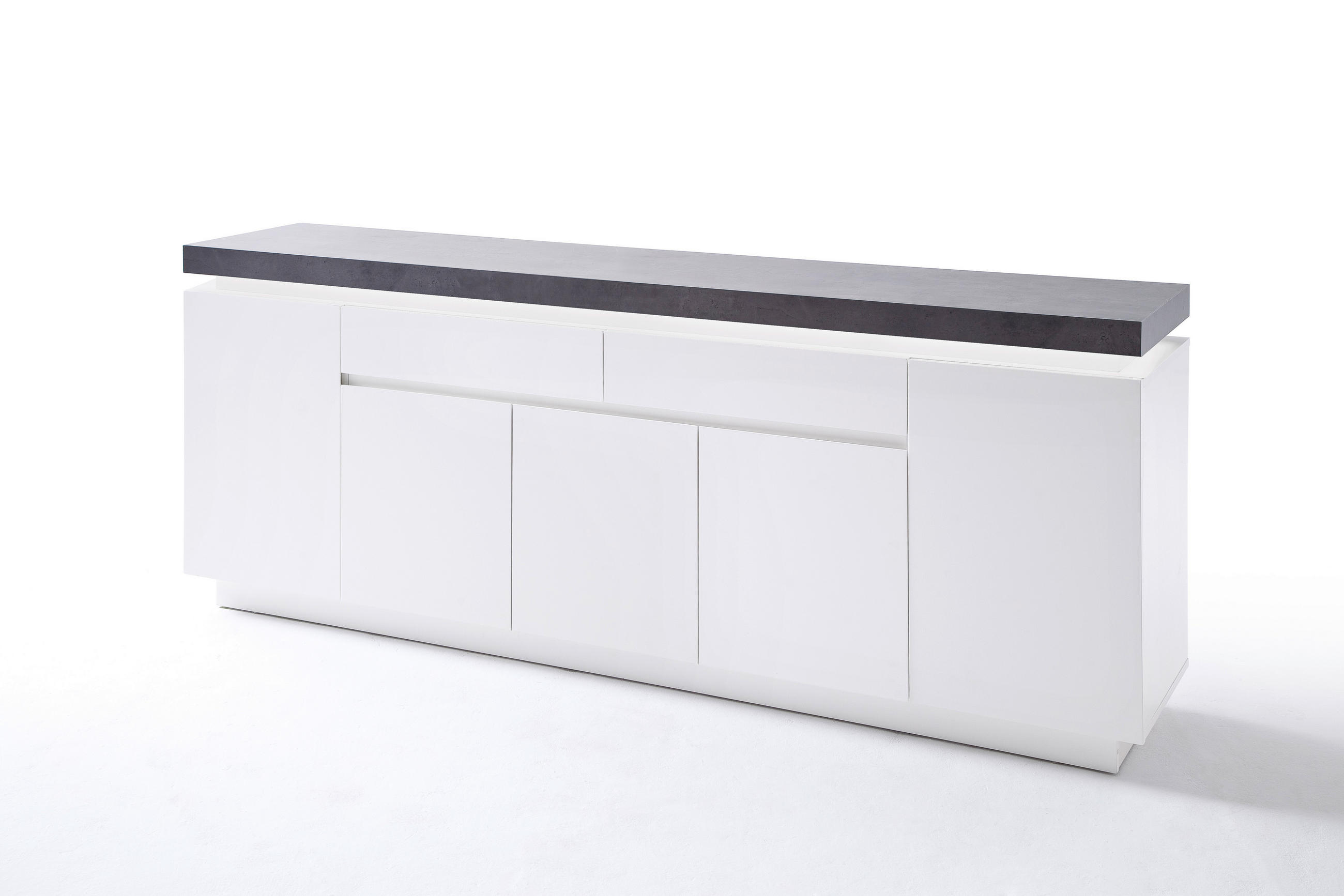 SIDEBOARD  in 200/80/40 cm  - Weiß, Design, Holzwerkstoff (200/80/40cm) - Livetastic