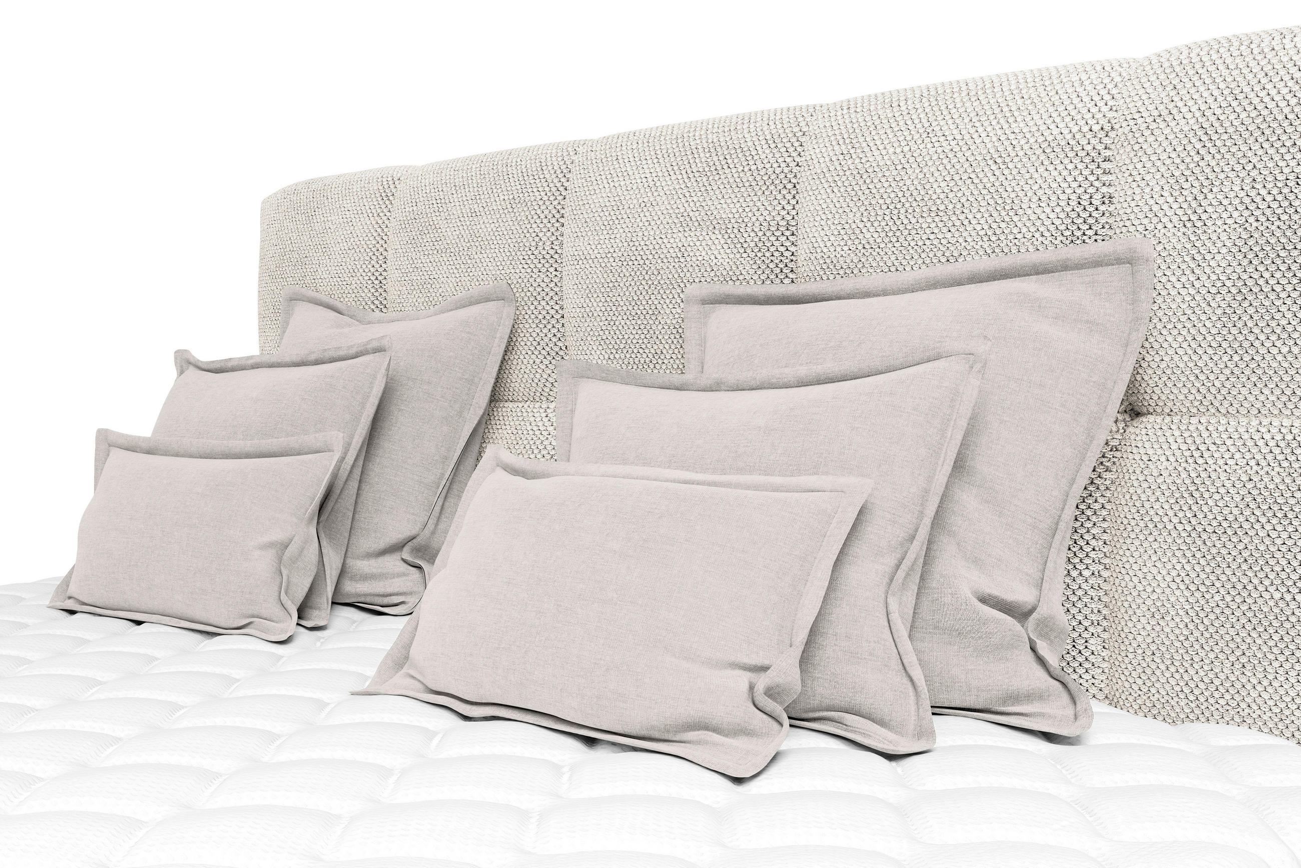 ZIERKISSENSET   70-50/60-25/10 cm  - Naturfarben, Modern, Textil (70-50/60-25/10cm) - MID.YOU