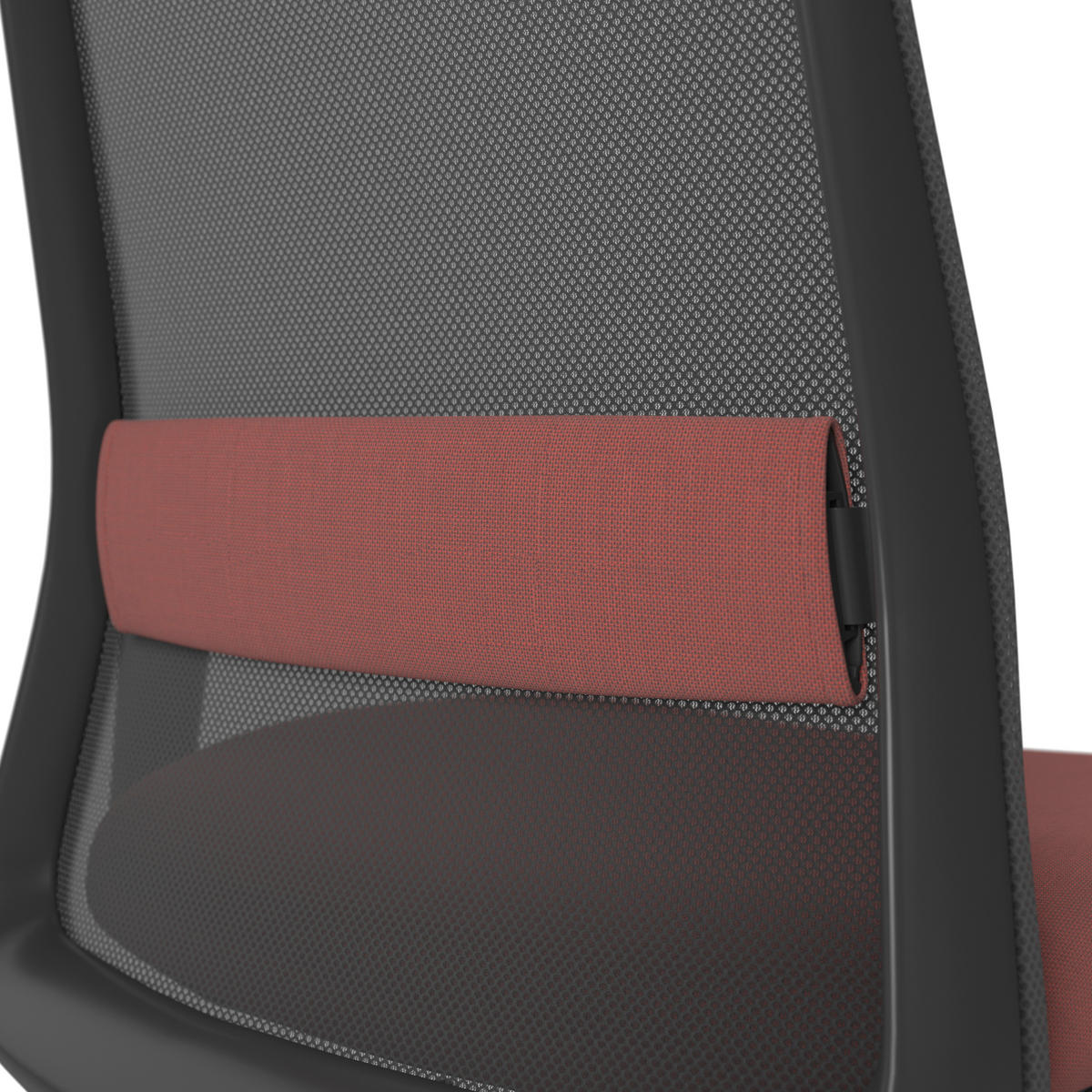 DREHSTUHL Rot, Schwarz  - Rot/Schwarz, MODERN, Kunststoff/Textil (70/103-115/70cm)