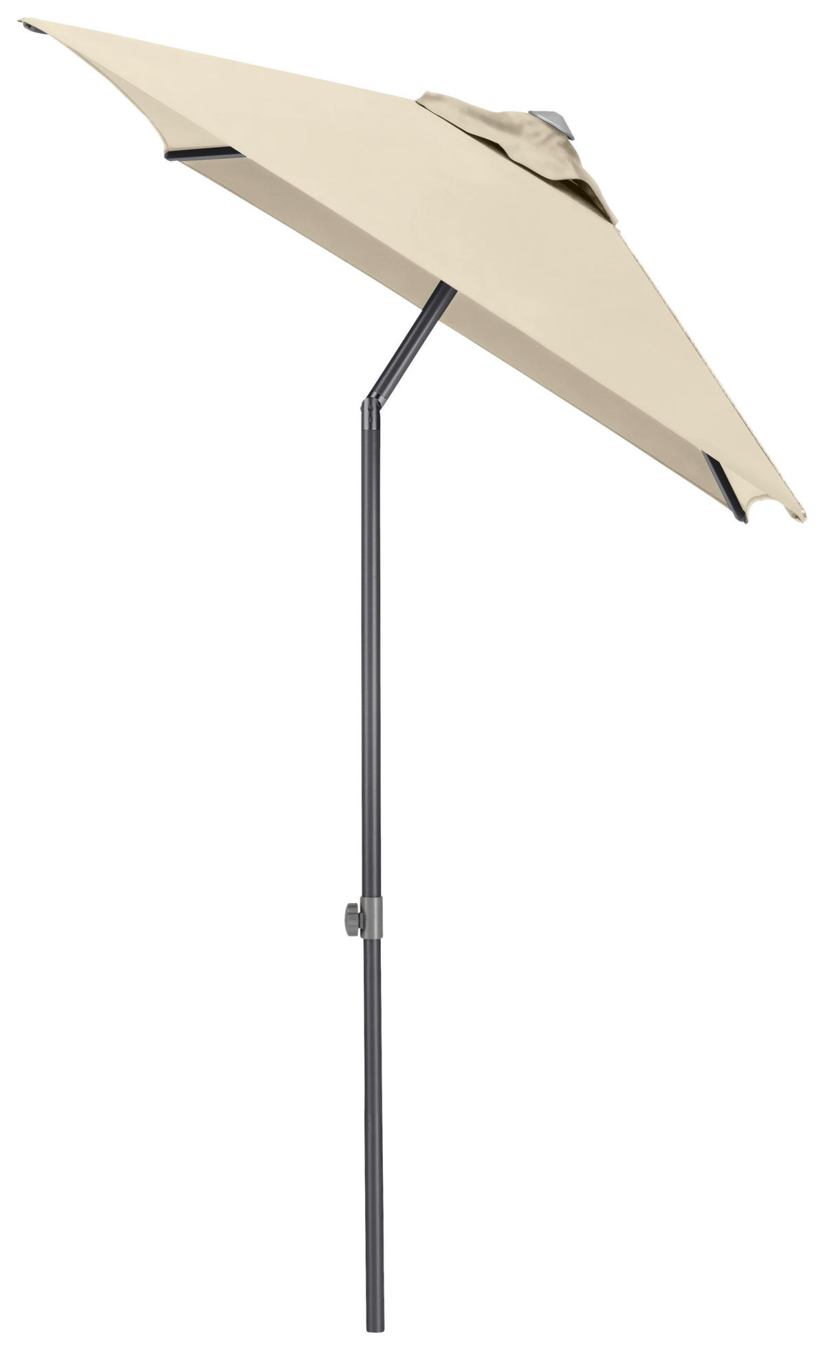 SONNENSCHIRM 210 cm Naturfarben  - Anthrazit/Naturfarben, Basics, Textil/Metall (150/210cm) - Kettler