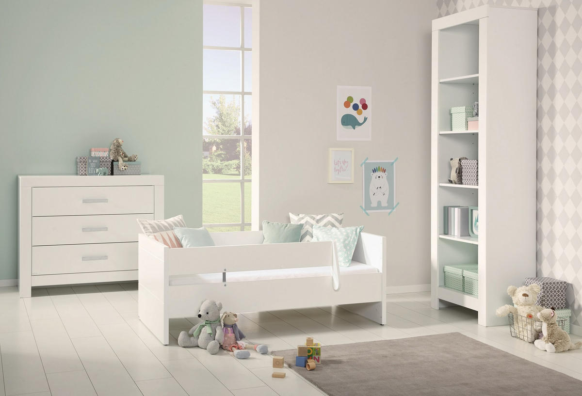 BABYBETT-SICHERHEITSSET - Weiß, Basics, Holzwerkstoff (139,0cm) - Paidi