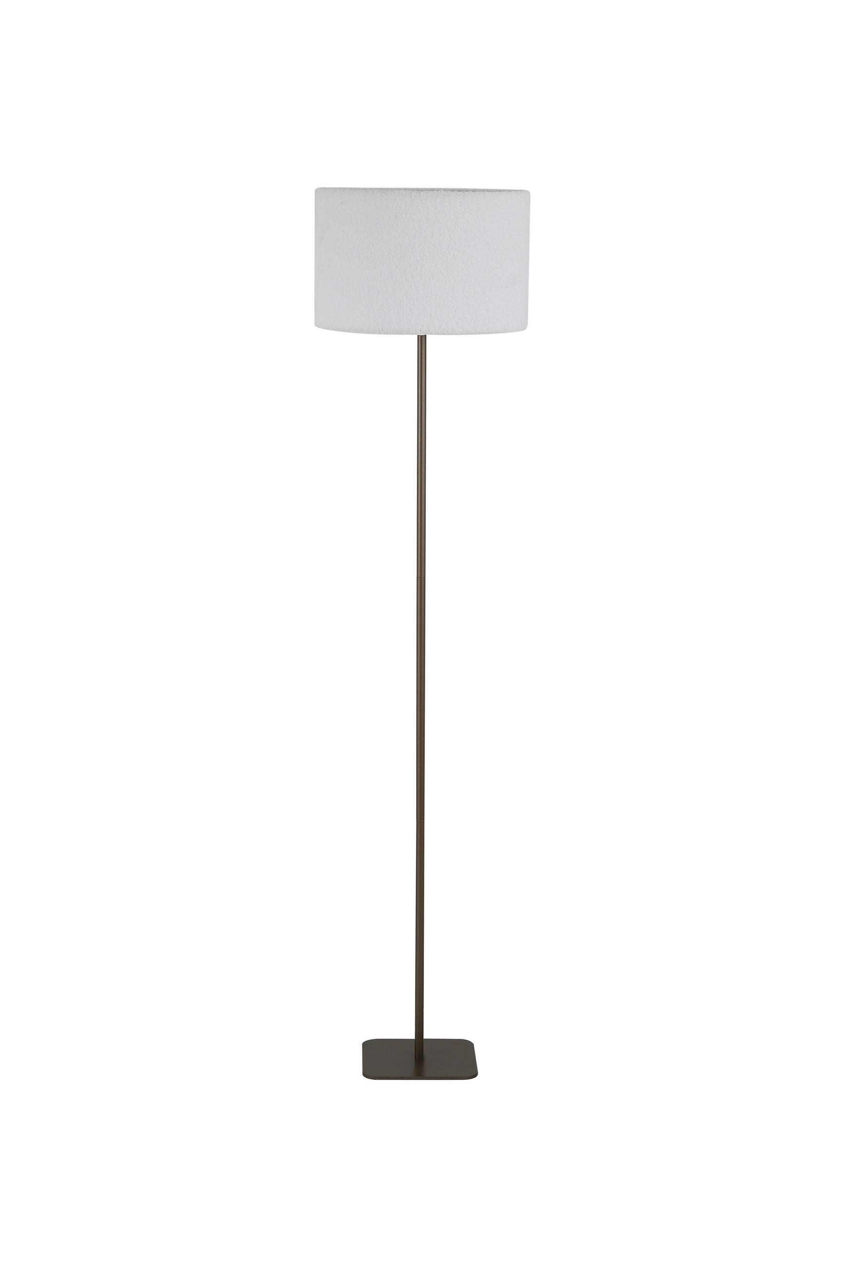 STEHLEUCHTE Chelsea 35/150 cm   - Weiß/Mokka, Design, Textil/Metall (35/150cm) - Searchlight