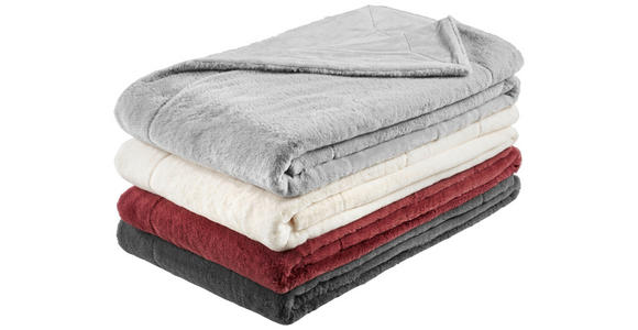 FELLDECKE YUKON 150/200 cm - Anthrazit, Design, Textil (150/200cm) - Novel