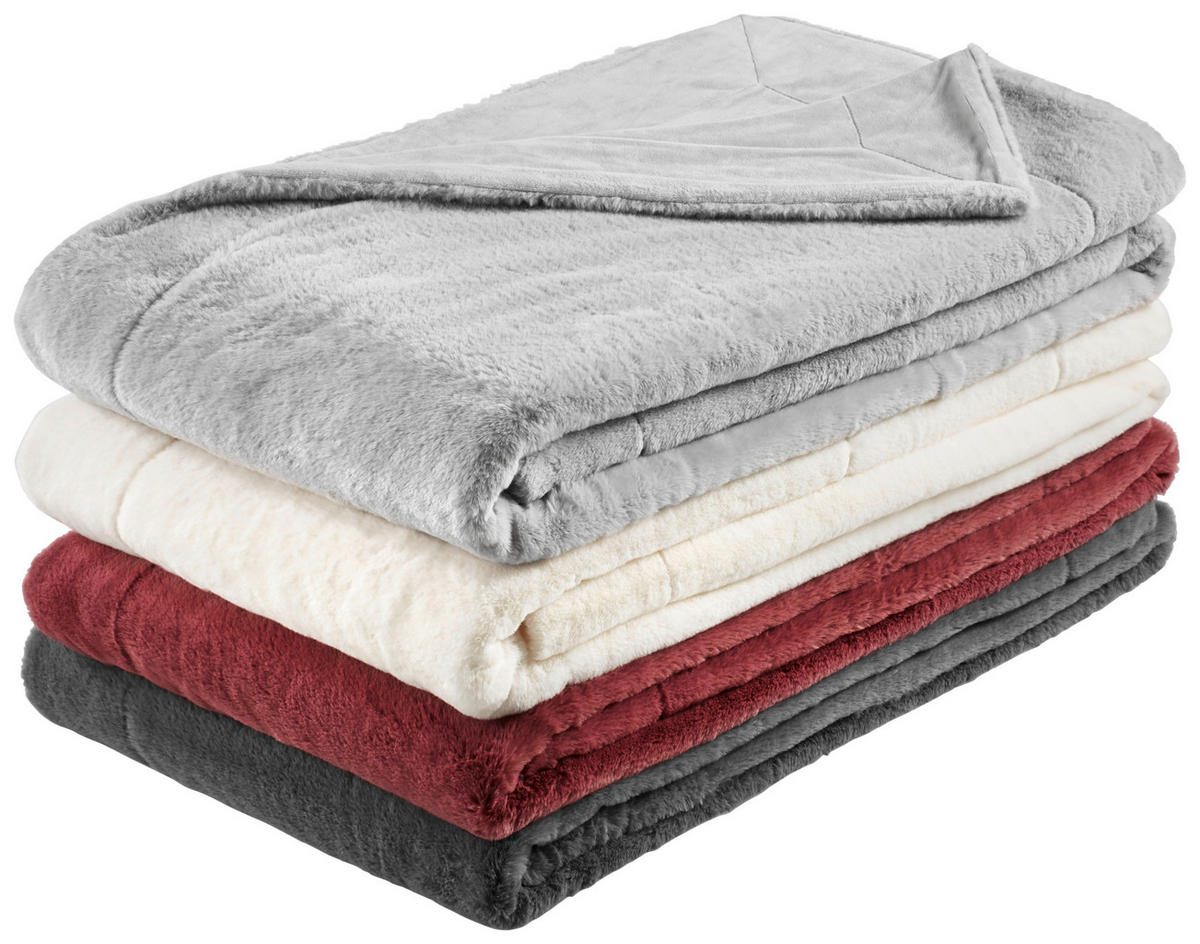 PĂTURĂ DIN BLANĂ 150/200 cm  - antracit, Design, textil (150/200cm) - Novel
