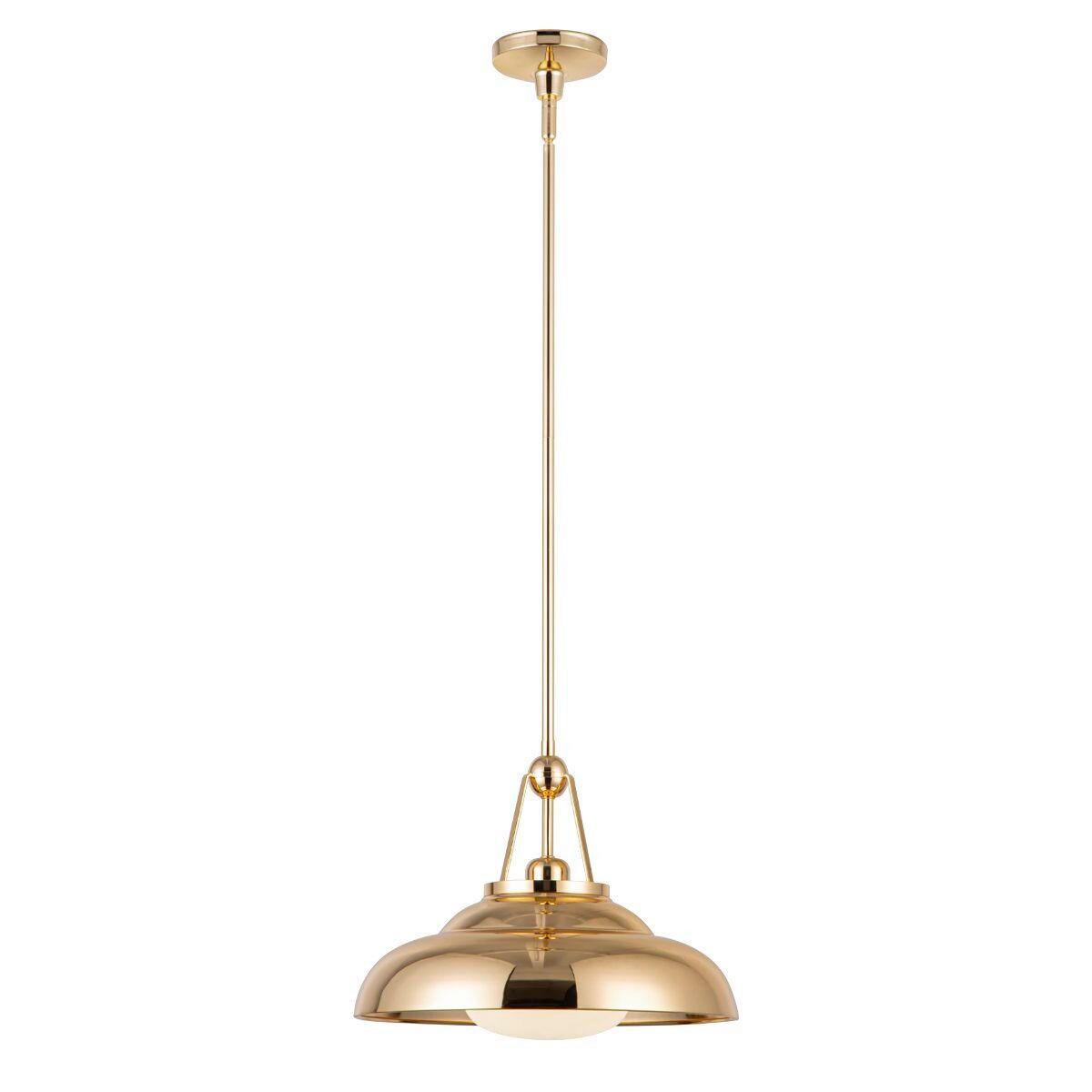 HÄNGELEUCHTE 36,8/29,5 cm  - Messingfarben, KONVENTIONELL, Glas/Metall (36,8/29,5cm) - Elstead Lighting