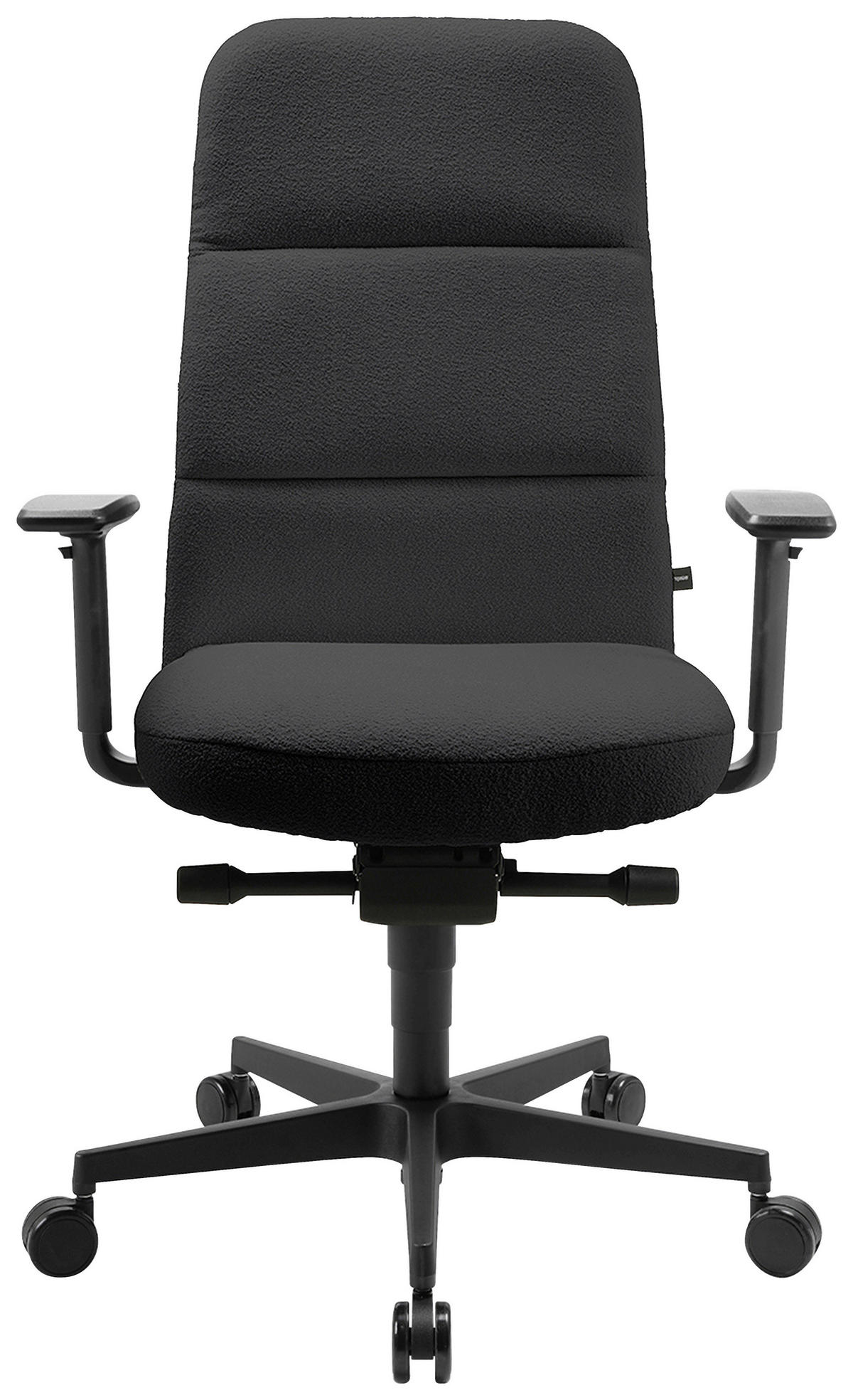 DREHSTUHL Velours Schwarz, Anthrazit  - Anthrazit/Schwarz, MODERN, Kunststoff/Textil (71/111-120/58-62cm) - Topstar