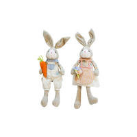 DEKOHASE - Blau/Hellbraun, LIFESTYLE, Textil/Stein (18/64/10cm)