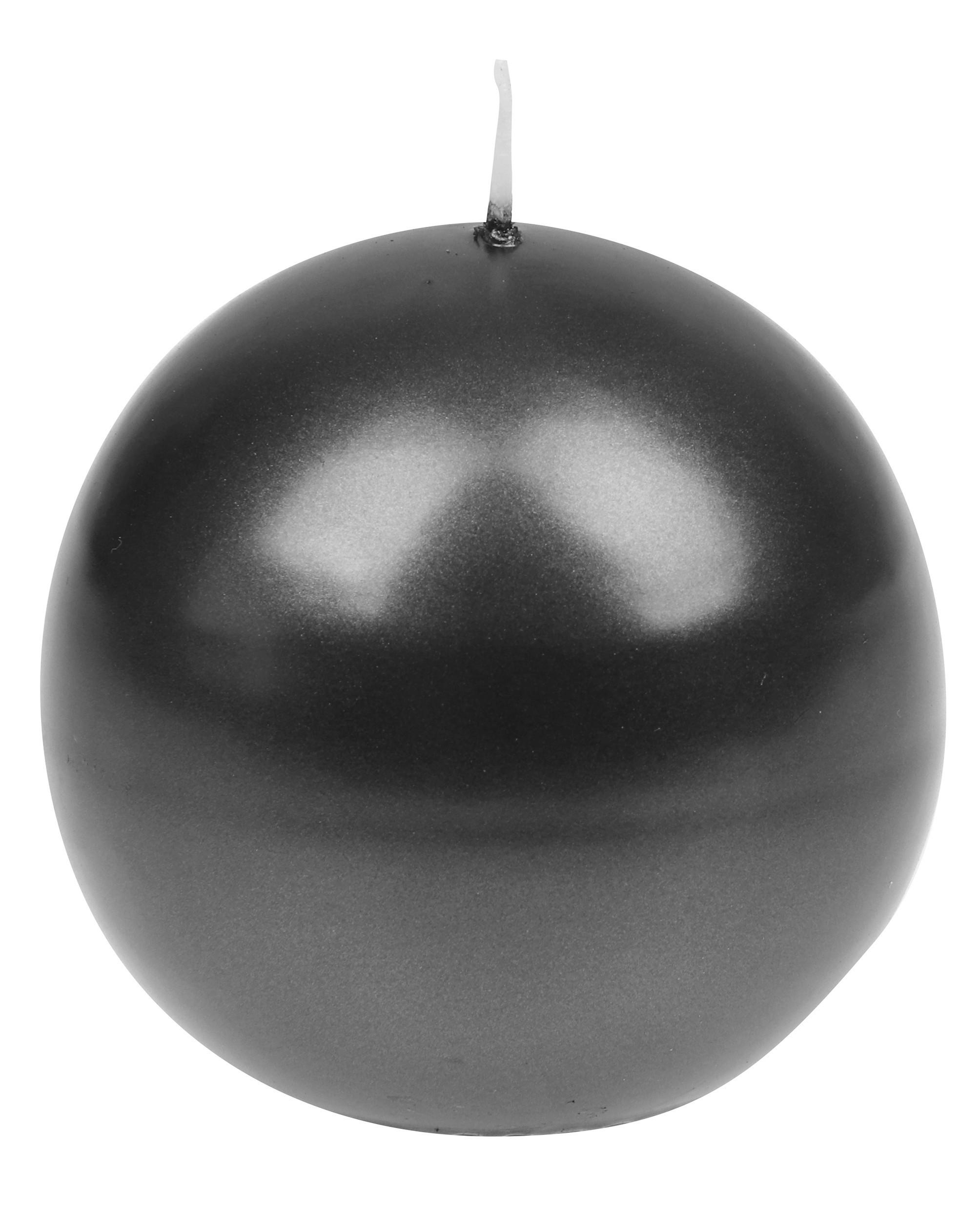 KUGELKERZE 8 cm  - Schwarz, Basics, Paraffin (8cm) - Steinhart