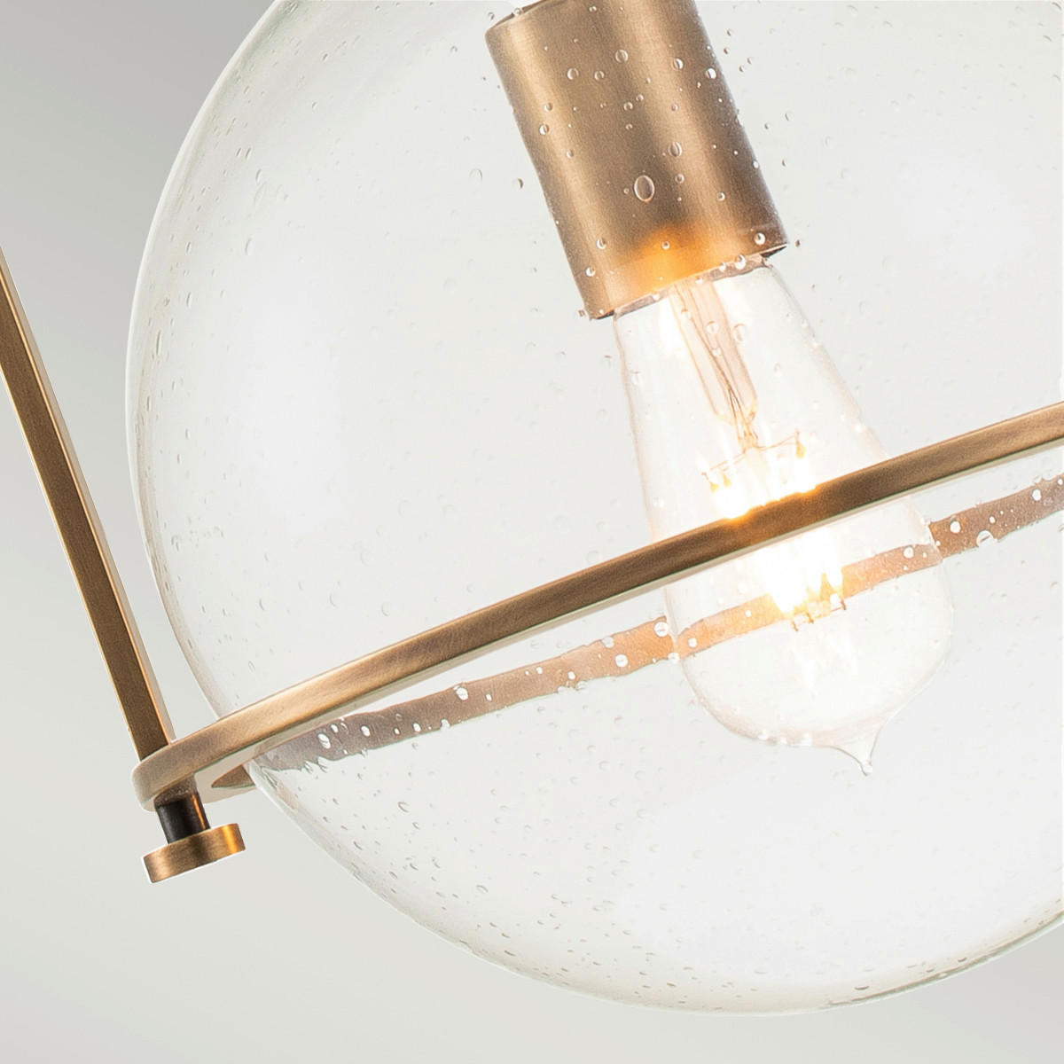 HÄNGELEUCHTE 28.9/50.3 cm    - Messingfarben, Design, Glas/Metall (28.9/50.3cm) - Elstead Lighting
