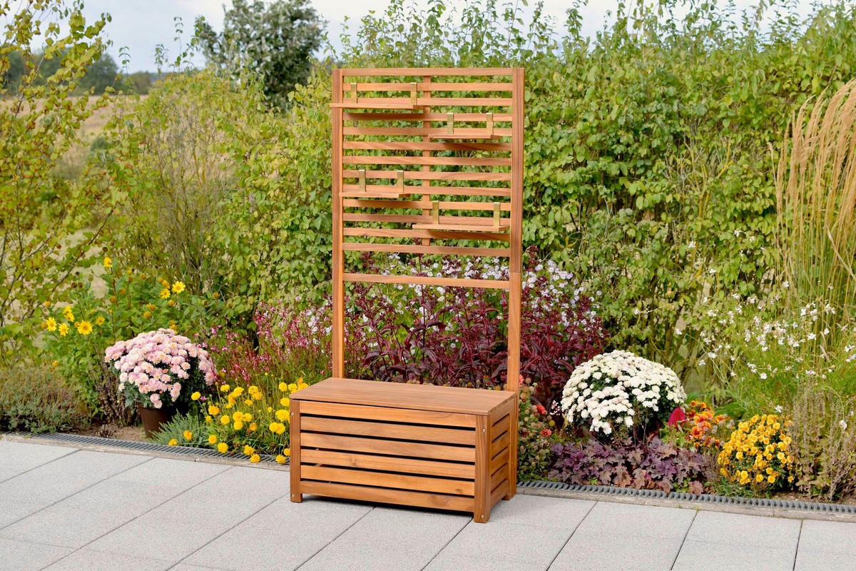 SICHTSCHUTZ - Akaziefarben, KONVENTIONELL, Holz (80/170/45cm) - Gardenson