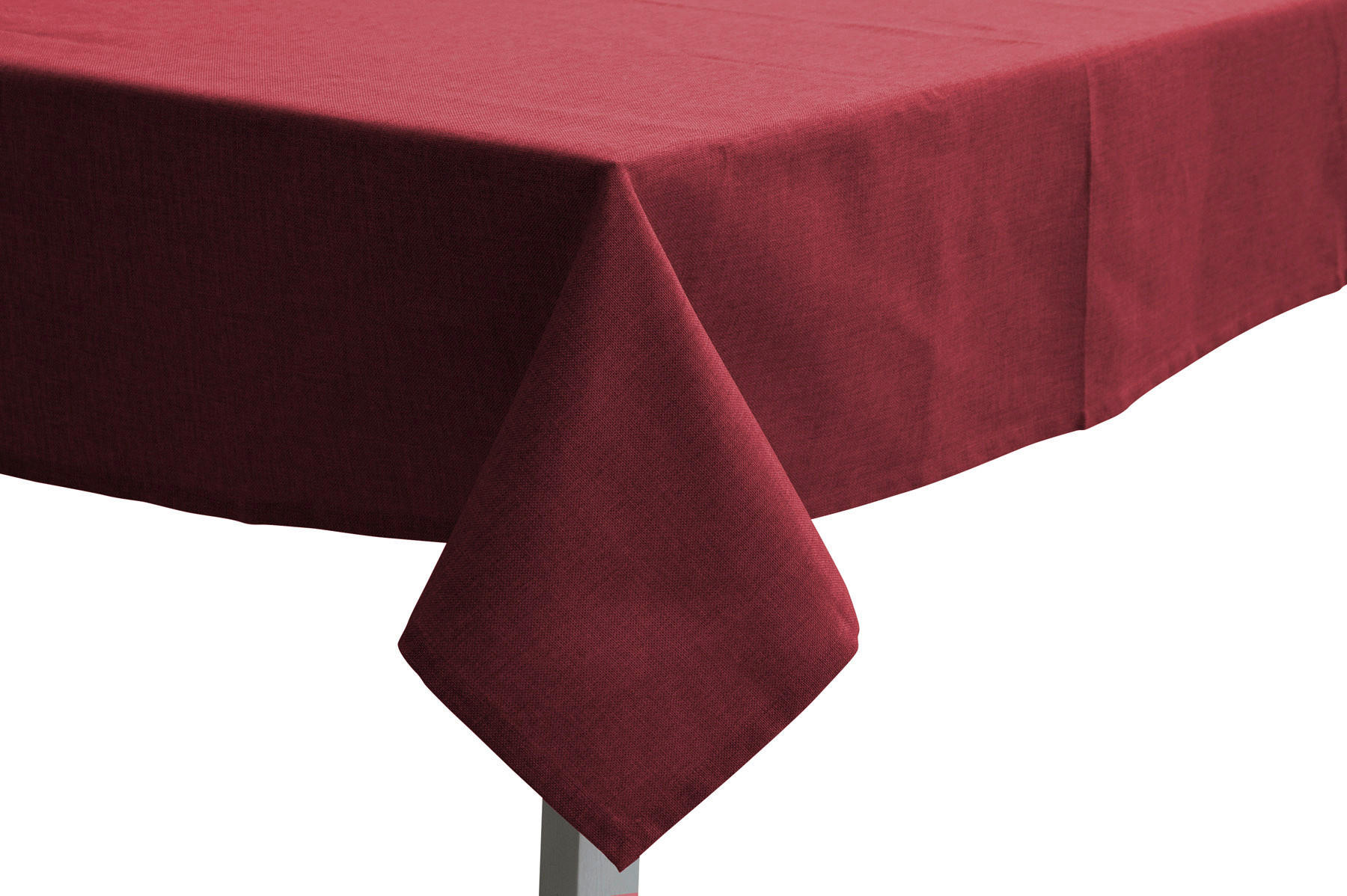TISCHDECKE 150/250 cm - Rot, Basics, Textil (150/250cm)
