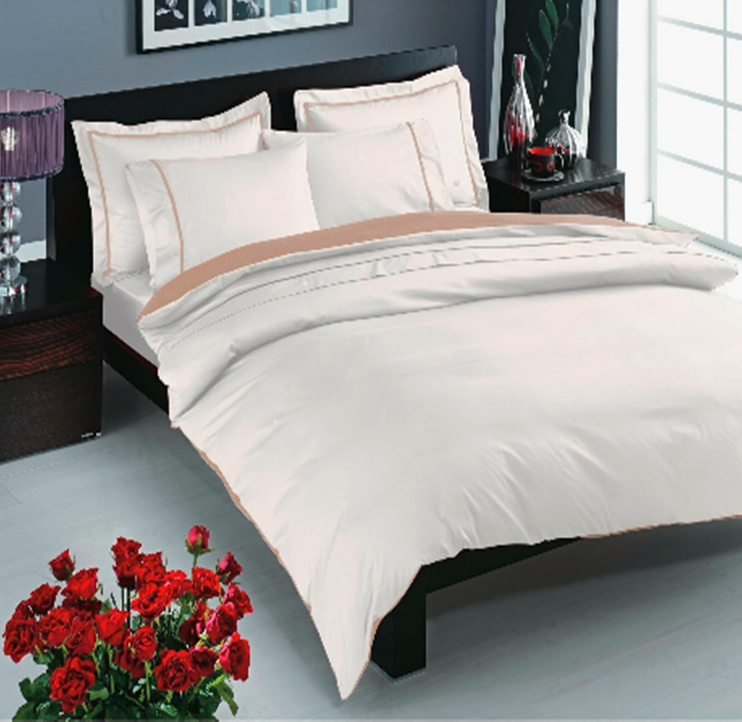 Lenjerie De Pat 240/260 cm  - culoare natur, Basics, textil (240/260cm)