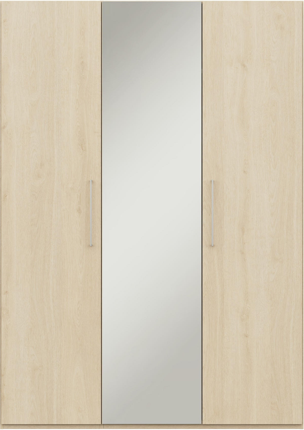 KLEIDERSCHRANK in Eichefarben  - Edelstahlfarben/Eichefarben, Design, Glas/Holzwerkstoff (151,3/213,6/59,3cm) - Cantus