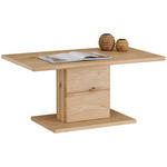 COUCHTISCH in Holz, Holzwerkstoff 95/55/45 cm  - Eichefarben, Natur, Holz/Holzwerkstoff (95/55/45cm) - Hom`in