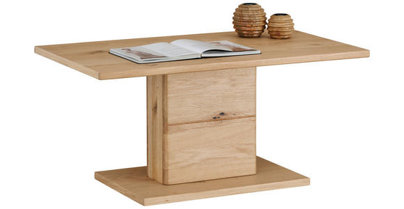 COUCHTISCH in Holz, Holzwerkstoff 95/55/45 cm - Eichefarben, Natur, Holz/Holzwerkstoff (95/55/45cm) - Hom`in
