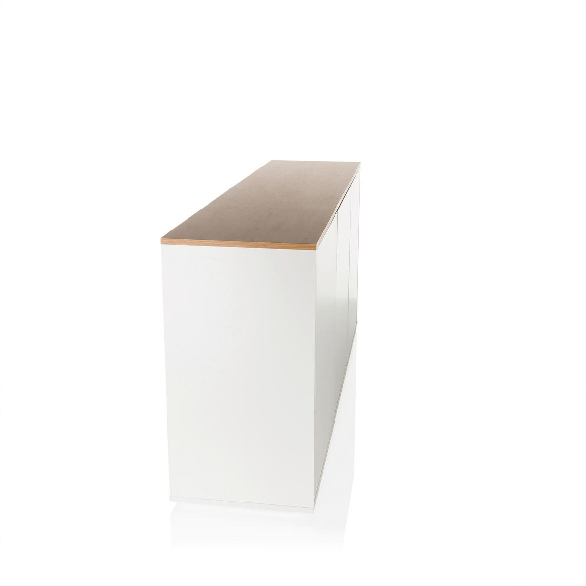 SIDEBOARD  in 160/76/40 cm  - Eichefarben/Weiß, MODERN, Holzwerkstoff (160/76/40cm) - MID.YOU